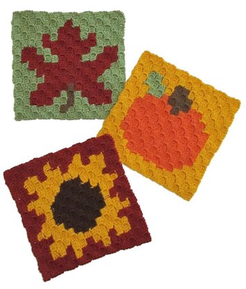 C2C Autumn Dishcloths