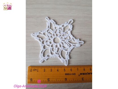 Christmas crochet snowflake 85