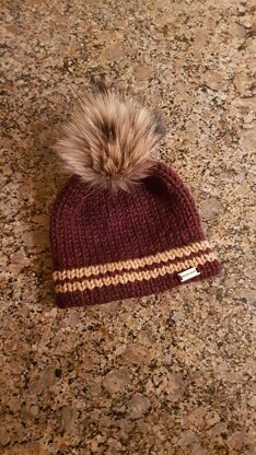 Nunavik Tuque/Bonnet avec bordure doublée