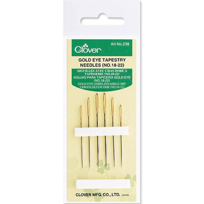 Clover Eye Tapestry Needle 18/22 Gold