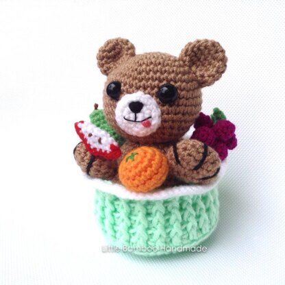 Bear In Fruit Basket