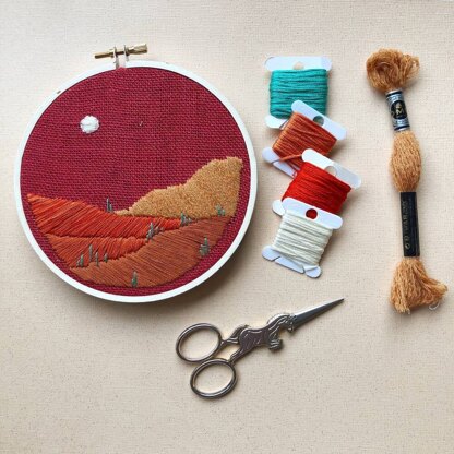 M Creative J Desert Landscape Embroidery Kit