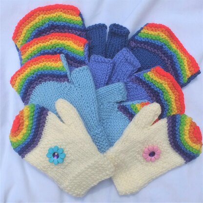 Rainbow Mittens