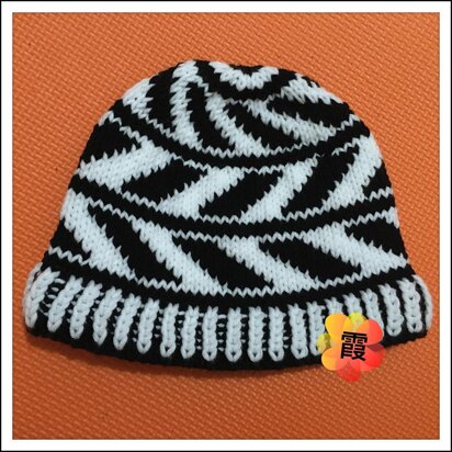 Monochrome Beanie - knitting pattern