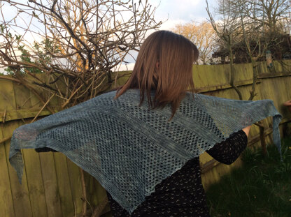 blue sky shawl