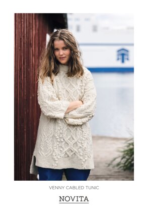 Venny Cabled Tunic in Novita Natura - Downloadable PDF