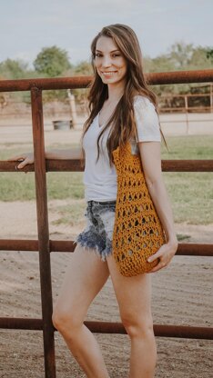 Crochet Boho Market Tote