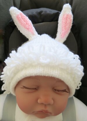 Baby Bunting Bunny Car Seat Blanket plus Hat