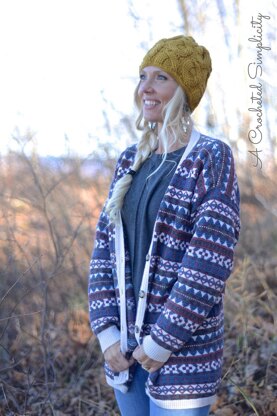 Cascading Cables Beanie / Mini-Slouch
