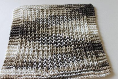 Twisted Rib Stitch Dishcloth