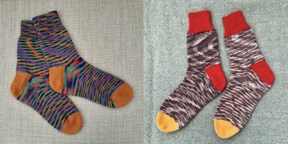 Helical socks