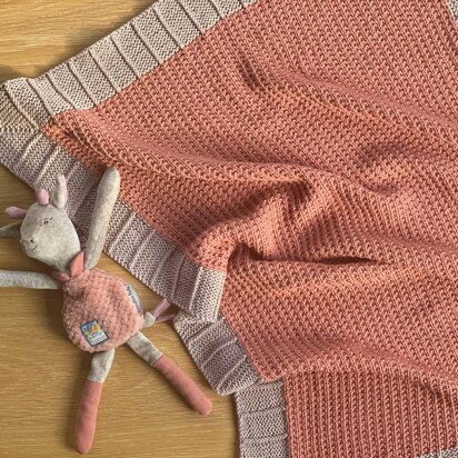 Minty Baby Blanket - knitting pattern