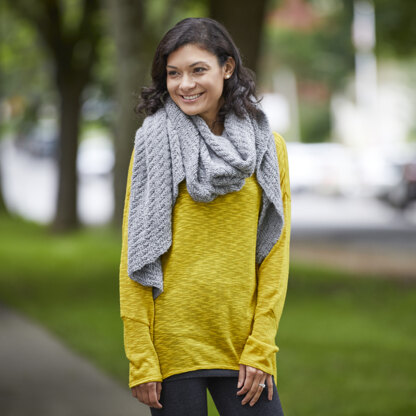 801 Takama Wrap - Shawl Knitting Pattern for Women in Valley Yarns Sunderland