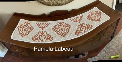 Vivien Damask Mosaic Crochet