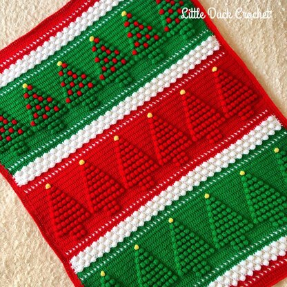 Jolly Bobbly Christmas Blanket