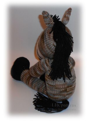 Horse Knitting Pattern. Knitted Horse PDF Tutorial, DIY Horse Soft Toy Pattern