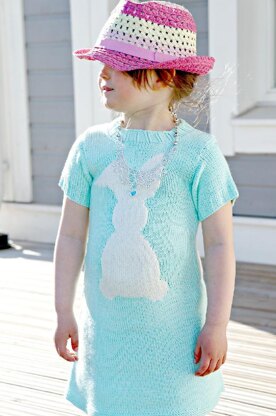 Cara de Cottontail knitted dress pattern