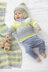 Babies Jacket, Gilet, Sweater, Hat and Blanket in King Cole Cutie Pie DK - P6031 - Leaflet