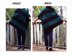 601 ASYMMETRICAL SHAWL, S to XXXXL