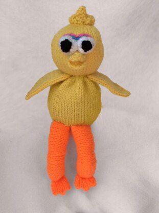 Big Bird choc orange cover / toy