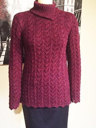 Arched Lace Pullover