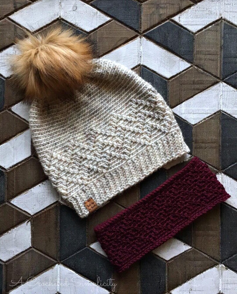 Chevron Peaks Slouch Crochet pattern by Jennifer Pionk LoveCrafts - Main Image