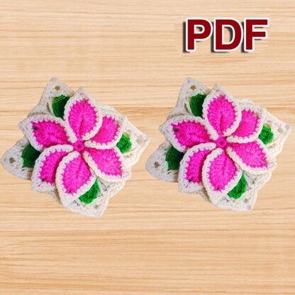 3D Layered Square Motif Pattern | PDF + Video Tutorial (English Video)