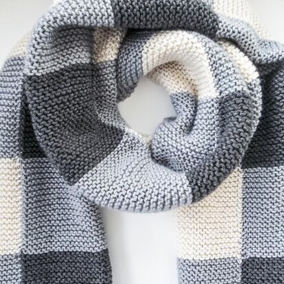 Aran Check Scarf