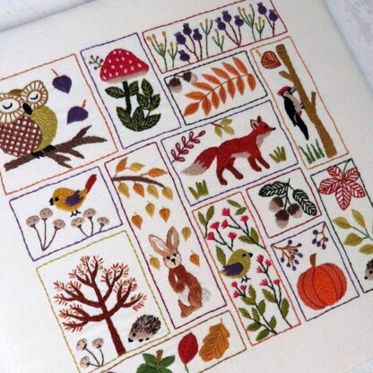 Stitchdoodles Autumn Splendour Hand Embroidery Pattern