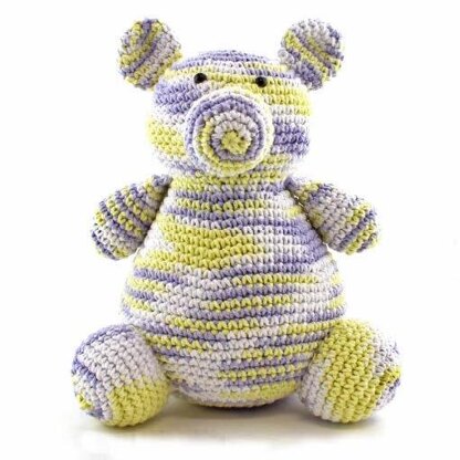 Kleiner Teddybär Spielzeug aus Hoooked Eco Barbante