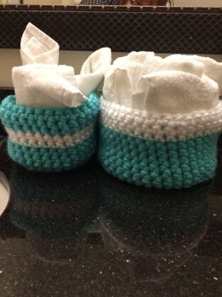 Seaside Reflections Chunky Crochet Baskets