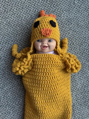 Crochet Baby Easter Chick Suit