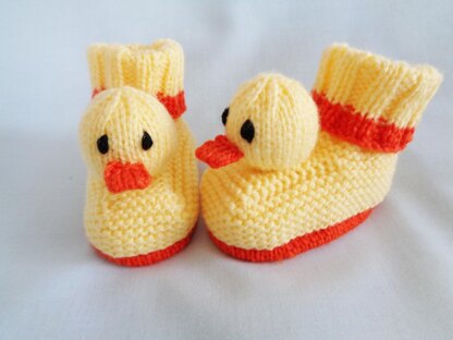 Duck and Bunny Baby Booties