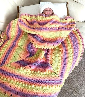 ORANGES and LEMONS baby blanket