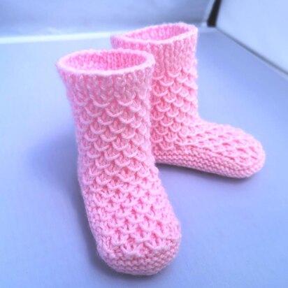 Gorgeous Pink Baby Booties