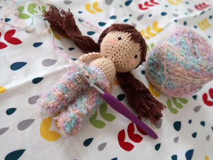 Cute Bunny Jumpsuit For Crochet Doll