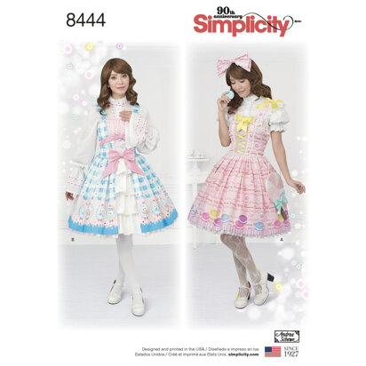 Simplicity Pattern 8444 Women's Lolita Costume 8444 - Sewing Pattern
