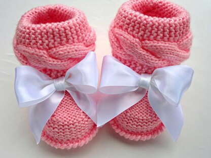 Knitting PATTERN Baby Booties Sofia