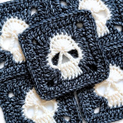 Solid Skull Granny Square