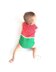 Size 1-3 months - Knitted Watermelon Romper