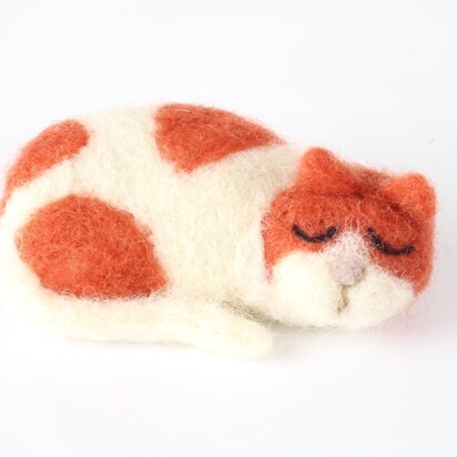 Hawthorn Handmade Cat Mini Needle Felting Kit - Brooch