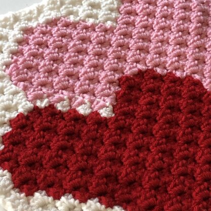 Hearts Blanket Square