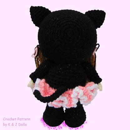 Bella in Ballerina Cat Suit - PDF Amigurumi crochet pattern