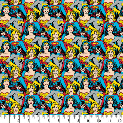 Visage Textiles Licensed – DC Heroines Stacked