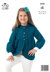 Girl's Cardigan and Jacket in King Cole Melody DK & Melody DK - 3550