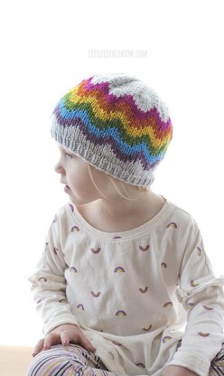 Rainbow Waves Hat