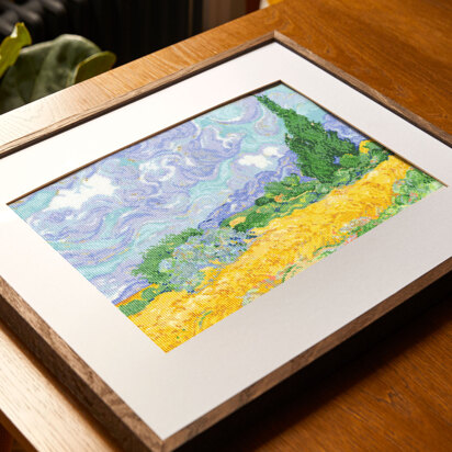 DMC The National Gallery - Van Gogh - A Wheatfield, with Cypresses - 29cm x 23cm