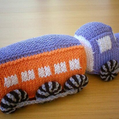 Passenger Steam Train Knitting Pattern