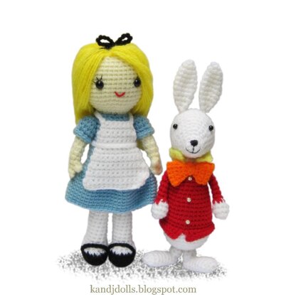 White Rabbit from Alice in Wonderland - PDF Amigurumi crochet pattern