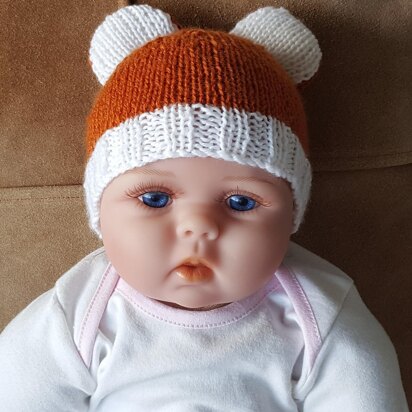 Sunny - baby beanie with bear or cat ears